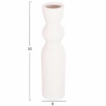 ΕΠΙΤΡΑΠΕΖΙΟ ΚΕΡΑΜΙΚΟ ΔΙΑΚΟΣΜΗΤΙΚΟ SCEPTER HM4614.01 ΚΡΥΣΤΑΛΛΙΚΟ ΥΠΟΛΕΥΚΟ Φ8x35Υεκ - Image 2