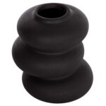 ΕΠΙΤΡΑΠΕΖΙΟ ΚΕΡΑΜΙΚΟ ΔΙΑΚΟΣΜΗΤΙΚΟ ROOK HM4628.02 ΜΑΥΡΟ ΜΑΤ Φ14x19Υεκ - Image 3