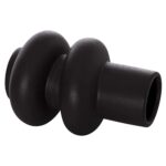 ΕΠΙΤΡΑΠΕΖΙΟ ΚΕΡΑΜΙΚΟ ΔΙΑΚΟΣΜΗΤΙΚΟ ROOK HM4627.02 ΜΑΥΡΟ ΜΑΤ Φ16x25,5Υεκ - Image 4