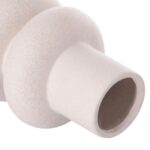 ΕΠΙΤΡΑΠΕΖΙΟ ΚΕΡΑΜΙΚΟ ΔΙΑΚΟΣΜΗΤΙΚΟ ROOK HM4627.01 ΥΠΟΛΕΥΚΟ ΚΡΥΣΤΑΛΛΙΚΟ Φ16x25,5Υεκ - Image 5