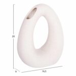 ΕΠΙΤΡΑΠΕΖΙΟ ΚΕΡΑΜΙΚΟ ΔΙΑΚΟΣΜΗΤΙΚΟ ELLIPTO HM4644.01 ΥΠΟΛΕΥΚΟ ΚΡΥΣΤΑΛΛΙΚΟ 16,5x9x20Υεκ - Image 2