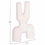 ΕΠΙΤΡΑΠΕΖΙΟ ΚΕΡΑΜΙΚΟ ΔΙΑΚΟΣΜΗΤΙΚΟ MANI HM4642.01 ΥΠΟΛΕΥΚΟ ΚΡΥΣΤΑΛΛΙΚΟ 15,5x6x23,5Υεκ - Image 2