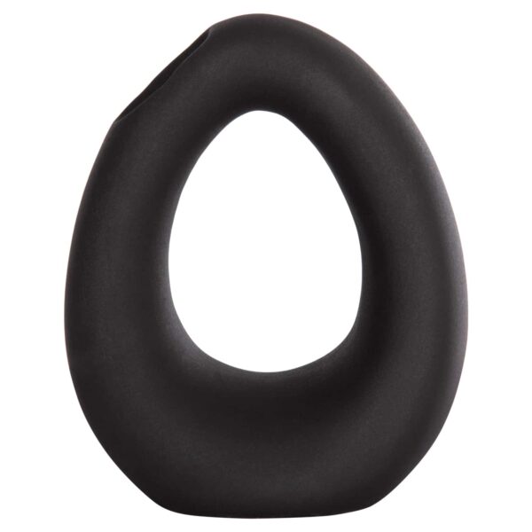 ΕΠΙΤΡΑΠΕΖΙΟ ΚΕΡΑΜΙΚΟ ΔΙΑΚΟΣΜΗΤΙΚΟ ELLIPTO HM4644.02 ΜΑΥΡΟ ΜΑΤ 16,5x9x20Υεκ - Image 3