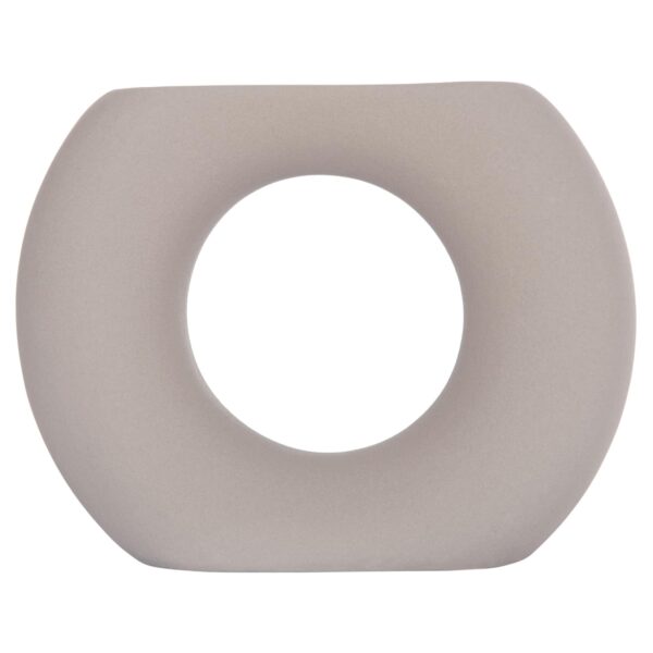 ΕΠΙΤΡΑΠΕΖΙΟ ΚΕΡΑΜΙΚΟ ΔΙΑΚΟΣΜΗΤΙΚΟ ELLIPTO HM4646.03 ΓΚΡΙ ΜΑΤ 18x6,5x14Υεκ - Image 3