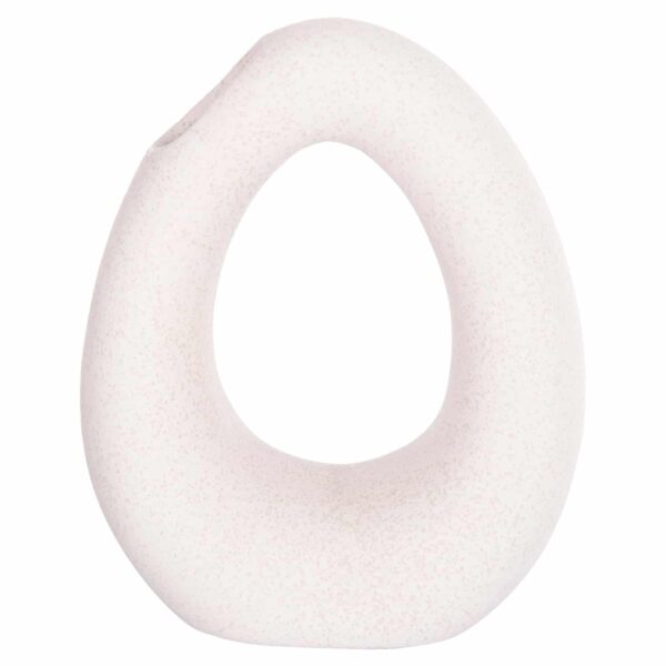 ΕΠΙΤΡΑΠΕΖΙΟ ΚΕΡΑΜΙΚΟ ΔΙΑΚΟΣΜΗΤΙΚΟ ELLIPTO HM4644.01 ΥΠΟΛΕΥΚΟ ΚΡΥΣΤΑΛΛΙΚΟ 16,5x9x20Υεκ - Image 3