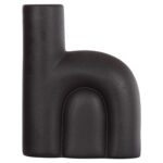 ΕΠΙΤΡΑΠΕΖΙΟ ΚΕΡΑΜΙΚΟ ΔΙΑΚΟΣΜΗΤΙΚΟ ARCON HM4640.02 ΜΑΥΡΟ ΜΑΤ 19x7x24Υ εκ. - Image 3