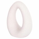 ΕΠΙΤΡΑΠΕΖΙΟ ΚΕΡΑΜΙΚΟ ΔΙΑΚΟΣΜΗΤΙΚΟ ELLIPTO HM4644.01 ΥΠΟΛΕΥΚΟ ΚΡΥΣΤΑΛΛΙΚΟ 16,5x9x20Υεκ - Image 4