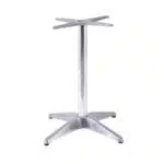 FACTORY Βάση Τραπεζιού Αλουμίνιο Απόχρωση Shiny Silver (2,35kg) 66x66cm H.69cm