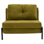 HM3078.13 ΠΟΛΥΘΡΟΝΑ ΚΡΕΒΑΤΙ, ΒΕΛΟΥΔΟ ΛΑΔΙ  95x92x66Υ εκ. - Image 4