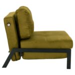 HM3078.13 ΠΟΛΥΘΡΟΝΑ ΚΡΕΒΑΤΙ, ΒΕΛΟΥΔΟ ΛΑΔΙ  95x92x66Υ εκ. - Image 5