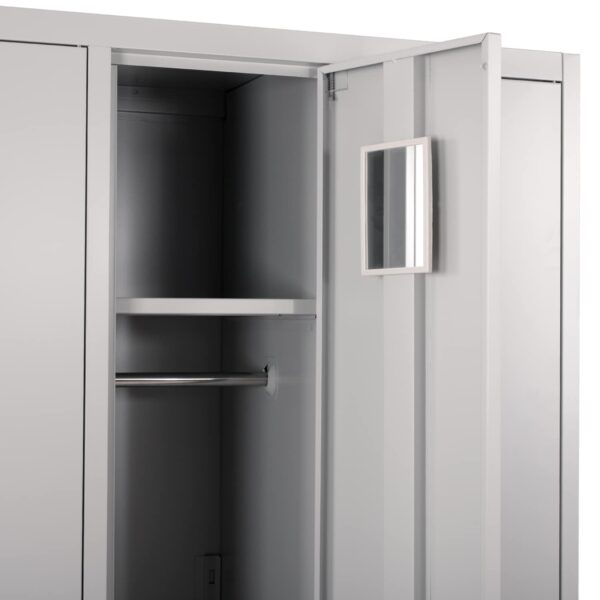 ΦΟΡΙΑΜΟΣ ΜΕΤΑΛΛΙΚΟΣ ALTONA ΜΕ 3 ΝΤΟΥΛΑΠΙΑ & ΚΛΕΙΔΑΡΙΑ HM5634 90Χ45Χ185Υ εκ. - Image 4