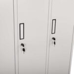 ΦΟΡΙΑΜΟΣ ΜΕΤΑΛΛΙΚΟΣ ALTONA ΜΕ 3 ΝΤΟΥΛΑΠΙΑ & ΚΛΕΙΔΑΡΙΑ HM5634 90Χ45Χ185Υ εκ. - Image 5