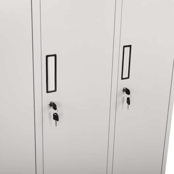 ΦΟΡΙΑΜΟΣ ΜΕΤΑΛΛΙΚΟΣ ALTONA ΜΕ 3 ΝΤΟΥΛΑΠΙΑ & ΚΛΕΙΔΑΡΙΑ HM5634 90Χ45Χ185Υ εκ. - Image 5