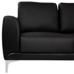 ΚΑΝΑΠΕΣ 2ΘΕΣΙΟΣ KΕΝΖΙΕ HM3121.21 ΜΕ ΜΑΥΡΟ PU 142x81x81 εκ. - Image 3