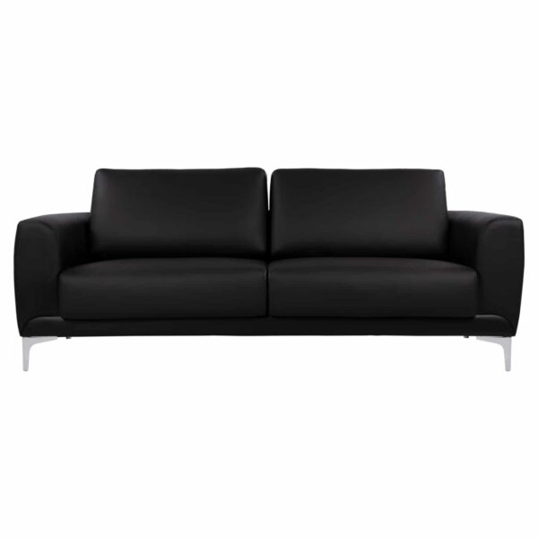 ΚΑΝΑΠΕΣ 3ΘΕΣΙΟΣ KENZIE HM3121.31 ΜΕ ΜΑΥΡΟ PU 190x81x81 εκ. - Image 3