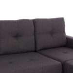 ΚΑΝΑΠΕΣ ΑΝΑΣΤΡΕΨΙΜΗ ΓΩΝΙΑ HM3004.02 ΜΕ ΓΚΡΙ ΥΦΑΣΜΑ 205X140X87Y εκ. - Image 6