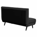 ΚΑΝΑΠΕΣ ΚΡΕΒΑΤΙ 2 ΑΤΟΜΩΝ ASMA HM3077.03 ΣΚΟΥΡΟ ΓΚΡΙ ΥΦΑΣΜΑ 140x80x77Yεκ. - Image 6