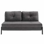 ΚΑΝΑΠΕΣ ΚΡΕΒΑΤΙ ΒΕΛΟΥΔΟ ΓΚΡΙ 2½ ΘΕΣΙΟΣ HM3079.11 151x92x66Υ εκ. - Image 4