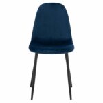 ΚΑΡΕΚΛΑ LEONARDO HM00100.08 ΒΕΛΟΥΔΟ ΜΠΛΕ ΜΕ ΜΕΤΑΛΛΙΚΑ ΠΟΔΙΑ 43x54x88Υ εκ. - Image 3