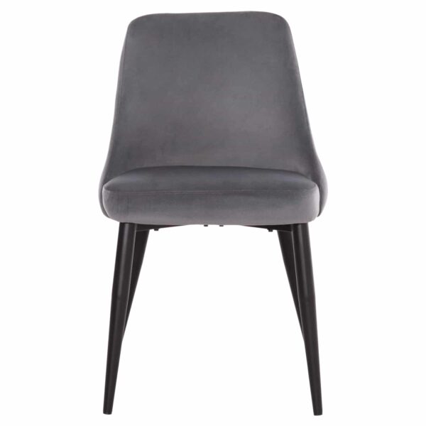 ΚΑΡΕΚΛΑ SERENITY HM8527.11 ΒΕΛΟΥΔΟ ΓΚΡΙ ΜΕ ΜΑΥΡΑ ΜΕΤΑΛΛΙΚΑ ΠΟΔΙΑ 51x54x83,5Υεκ. - Image 3