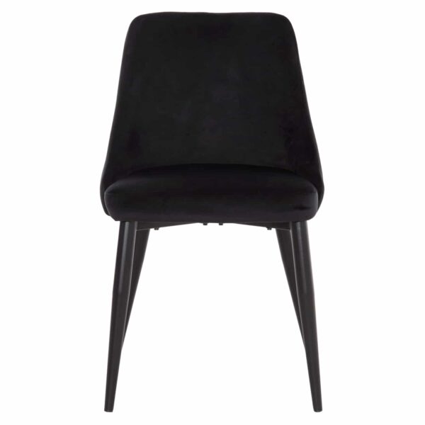 ΚΑΡΕΚΛΑ SERENITY HM8527.14 ΒΕΛΟΥΔΟ ΜΑΥΡΟ ΜΕ ΜΑΥΡΑ ΜΕΤΑΛΛΙΚΑ ΠΟΔΙΑ 51x54x83,5Υεκ. - Image 3