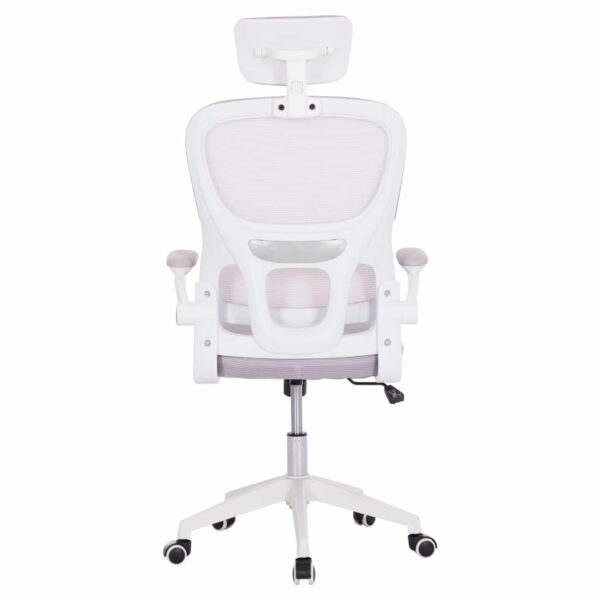 ΚΑΡΕΚΛΑ ΓΡΑΦΕΙΟΥ BASTON HM18236.03 ΓΚΡΙ MESH & ΛΕΥΚΟΣ PP ΣΚΕΛΕΤΟΣ 64x60x127Υεκ. - Image 6