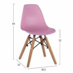 ΚΑΡΕΚΛΑ TWIST KID ΤΜΧ.HM8453.05 ΞΥΛΙΝΑ ΠΟΔΙΑ & ΚΑΘΙΣΜΑ ΡΟΖ PP 30,5Χ33Χ59 ΕΚ - Image 2