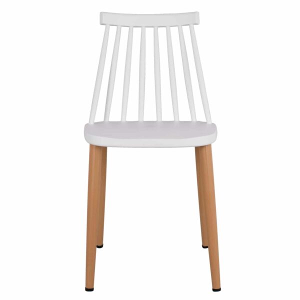 karekla-trapezarias-fb9805201-leyki-me-m-2 ΚΑΡΕΚΛΑ ΤΡΑΠΕΖΑΡΙΑΣ HM8052.01 VANESSA ΛΕΥΚΗ ΜΕ ΜΕΤΑΛΛΙΚΑ ΠΟΔΙΑ 43x46,5x82 εκ. - Image 3