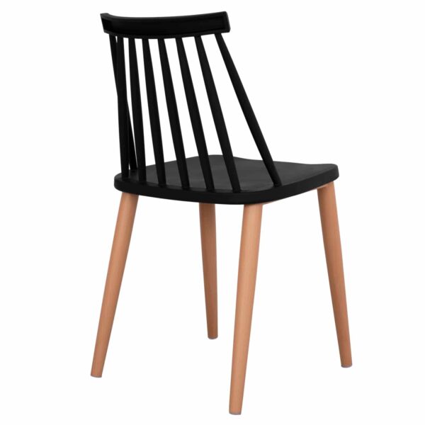 karekla-trapezarias-fb9805202-mayri-me-m-4 ΚΑΡΕΚΛΑ ΤΡΑΠΕΖΑΡΙΑΣ HM8052.02 VANESSA ΜΑΥΡΗ ΜΕ ΜΕΤΑΛΛΙΚΑ ΠΟΔΙΑ 43x46,5x82 εκ. - Image 5