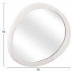ΚΑΘΡΕΠΤΗΣ ΤΟΙΧΟΥ ΟΒΑΛ ΣΕΙΡΑ SANTORINI HM4513 MDF ΣΕ ΥΠΟΛΕΥΚΟ 90x3,2x60Υεκ - Image 2