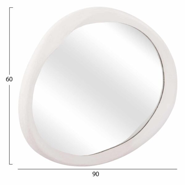 ΚΑΘΡΕΠΤΗΣ ΤΟΙΧΟΥ ΟΒΑΛ ΣΕΙΡΑ SANTORINI HM4513 MDF ΣΕ ΥΠΟΛΕΥΚΟ 90x3,2x60Υεκ - Image 2