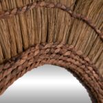 ΚΑΘΡΕΠΤΗΣ ΤΟΙΧΟY ΣΤΡΟΓΓΥΛΟΣ ΠΛΑΙΣΙΟ ΙΝΕΣ ΜΠΑΝΑΝΑΣ ΣΕ ΦΥΣΙΚΟ 130x4x130Υεκ.HM7734 - Image 3