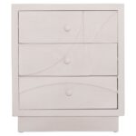 ΚΟΜΟΔΙΝΟ ΣΕΙΡΑ SANTORINI HM18047 MDF ΣΕ ΥΠΟΛΕΥΚΟ ΧΡΩΜΑ-3 ΣΥΡΤΑΡIA 48x38x55,5Υεκ. - Image 3