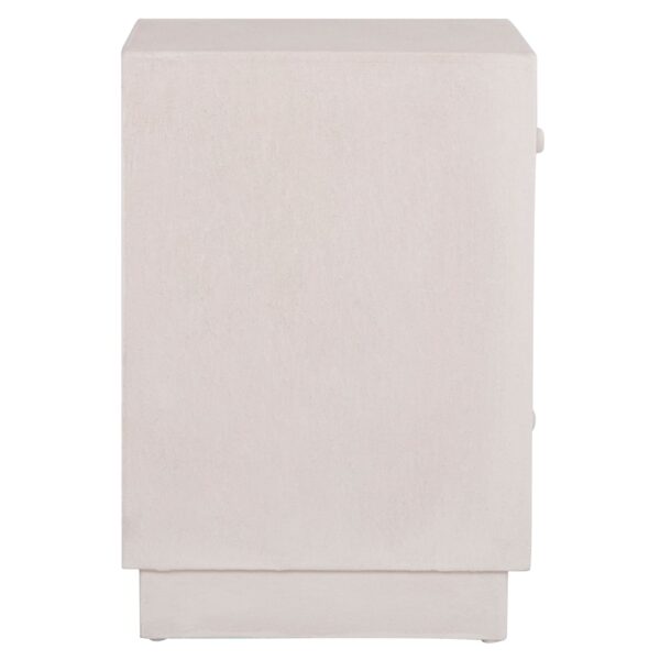 ΚΟΜΟΔΙΝΟ ΣΕΙΡΑ SANTORINI HM18047 MDF ΣΕ ΥΠΟΛΕΥΚΟ ΧΡΩΜΑ-3 ΣΥΡΤΑΡIA 48x38x55,5Υεκ. - Image 4