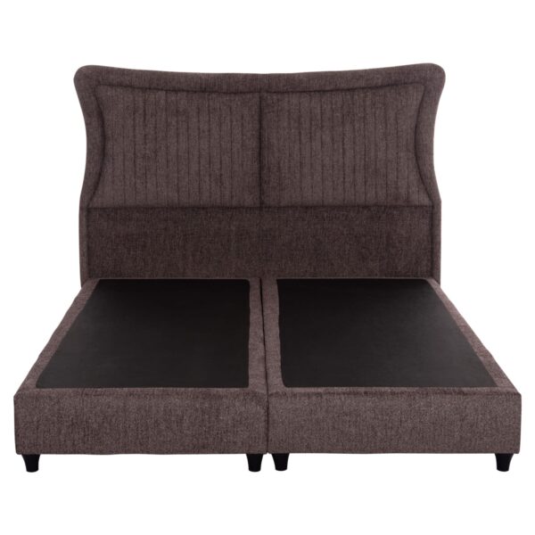 ΚΡEΒΑΤΙ ΔΙΠΛΟ NESTOR HM715.02 ΥΦΑΣΜΑ ΜΠΟΥΚΛΕ ΚΑΦΕ--ΓΙΑ ΣΤΡΩΜΑ 160x200εκ. - Image 3