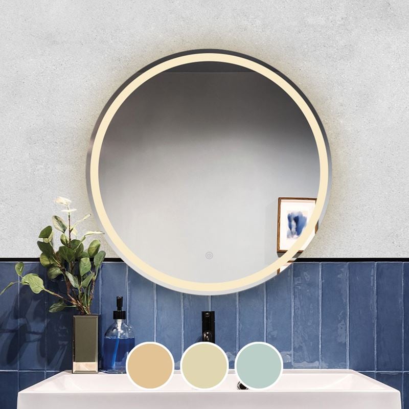 led-2-kathreptis-toichou-fotizomenos-afis-me-3-epiloges-enallagis-chromaton-enlarge LED-2 Καθρέπτης Τοίχου - Φωτιζόμενος - Αφής, με 3 επιλογές εναλλαγής χρωμάτων Φ80cm - Image 1