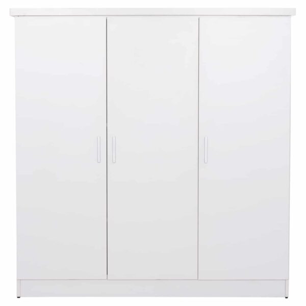 ΝΤΟΥΛΑΠΑ 3ΦΥΛΛΗ ΜΕ ΡΑΦΙΑ FUENTO HM2482.02 ΛΕΥΚΗ ΜΕΛΑΜΙΝΗ 120-116x40x123,5Υεκ. - Image 3