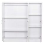 ΝΤΟΥΛΑΠΑ 3ΦΥΛΛΗ ΜΕ ΡΑΦΙΑ FUENTO HM2482.02 ΛΕΥΚΗ ΜΕΛΑΜΙΝΗ 120-116x40x123,5Υεκ. - Image 5