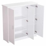 ΝΤΟΥΛΑΠΑ 3ΦΥΛΛΗ ΜΕ ΡΑΦΙΑ FUENTO HM2482.02 ΛΕΥΚΗ ΜΕΛΑΜΙΝΗ 120-116x40x123,5Υεκ. - Image 6