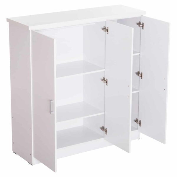 ΝΤΟΥΛΑΠΑ 3ΦΥΛΛΗ ΜΕ ΡΑΦΙΑ FUENTO HM2482.02 ΛΕΥΚΗ ΜΕΛΑΜΙΝΗ 120-116x40x123,5Υεκ. - Image 6