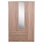 ΝΤΟΥΛΑΠΑ ΜΕ ΚΑΘΡΕΦΤΗ & ΣΥΡΤΑΡΙΑ JARRY HM2485.11 SONAMA OAK ΜΕΛΑΜΙΝΗ 119x48x183Υεκ - Image 3