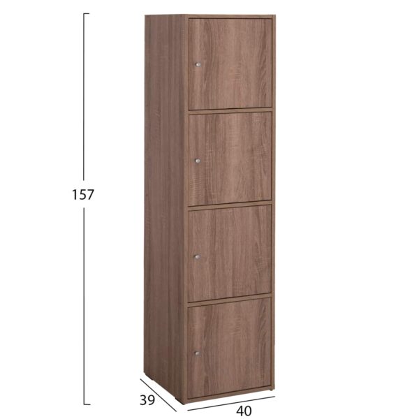 ΝΤΟΥΛΑΠΙ SORIANO HM9940.11 SONAMA OAK ΜΕΛΑΜΙΝΗ 40x39-41x157Υεκ. - Image 2