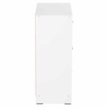 ΝΤΟΥΛΑΠΙ ΜΕ 4 ΑΠΟΘ.ΧΩΡΟΥΣ MATIN HM2479.01 SONAMA OAK-ΛΕΥΚΗ ΜΕΛΑΜΙΝΗ 80x39,5x99,5Υεκ - Image 4