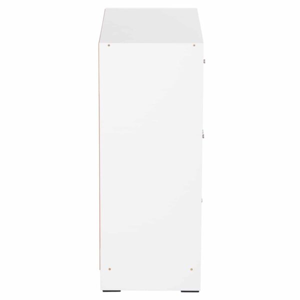 ΝΤΟΥΛΑΠΙ ΜΕ 4 ΑΠΟΘ.ΧΩΡΟΥΣ MATIN HM2479.01 SONAMA OAK-ΛΕΥΚΗ ΜΕΛΑΜΙΝΗ 80x39,5x99,5Υεκ - Image 4