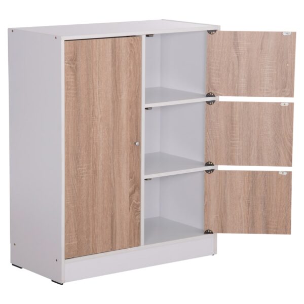 ΝΤΟΥΛΑΠΙ ΜΕ 4 ΑΠΟΘ.ΧΩΡΟΥΣ MATIN HM2479.01 SONAMA OAK-ΛΕΥΚΗ ΜΕΛΑΜΙΝΗ 80x39,5x99,5Υεκ - Image 6