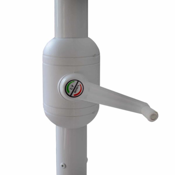 ΟΜΠΡΕΛΑ 3x3x2,65 μ. RAMSEY ΤΕΤΡΑΓΩΝΗ ΑΛΟΥΜΙΝΙΟΥ ΕΚΡΟΥ ΜΕ ΜΑΝΙΒΕΛΑ HM6004 - Image 4