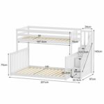 ΠΑΙΔΙΚH ΚΟΥΚΕΤΑ τ.MONTESSORI BEAMER HM711.03 ΞΥΛΟ ΠΕΥΚΟΥ ΣΕ ΛΕΥΚΟ-ΣΤΡΩΜΑΤΑ 90-140x190εκ - Image 2