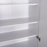 ΠΑΠΟΥΤΣΟΘΗΚΗ-ΝΤΟΥΛΑΠΑ CLUSE HM2403.03 ΜΕΛΑΜΙΝΗ ΛΕΥΚΟ ΧΡΩΜΑ 60Χ36,5Χ186,5Υεκ. - Image 6
