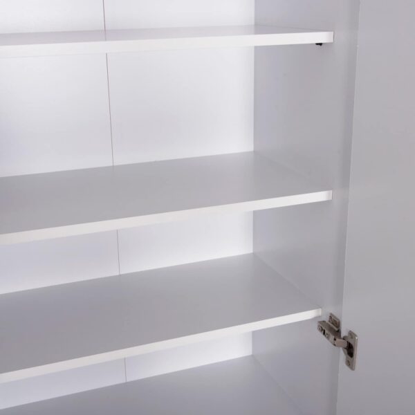 ΠΑΠΟΥΤΣΟΘΗΚΗ-ΝΤΟΥΛΑΠΑ CLUSE HM2403.03 ΜΕΛΑΜΙΝΗ ΛΕΥΚΟ ΧΡΩΜΑ 60Χ36,5Χ186,5Υεκ. - Image 6