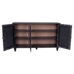 ΠΑΠΟΥΤΣΟΘΗΚΗ-ΝΤΟΥΛΑΠΙ MCKENNA ΞΥΛ.3ΠΟΡΤΕΣ HM2267.01 ΑΝΘΡΑΚΙ 112x30x68,5 cm - Image 4